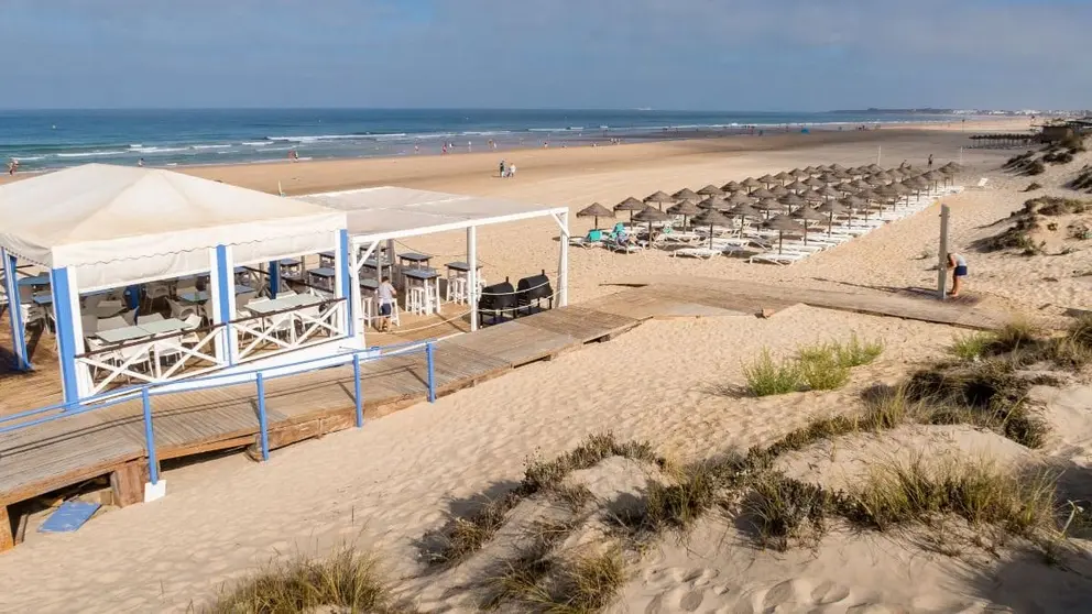 La playa de la Barrosa en Chiclana