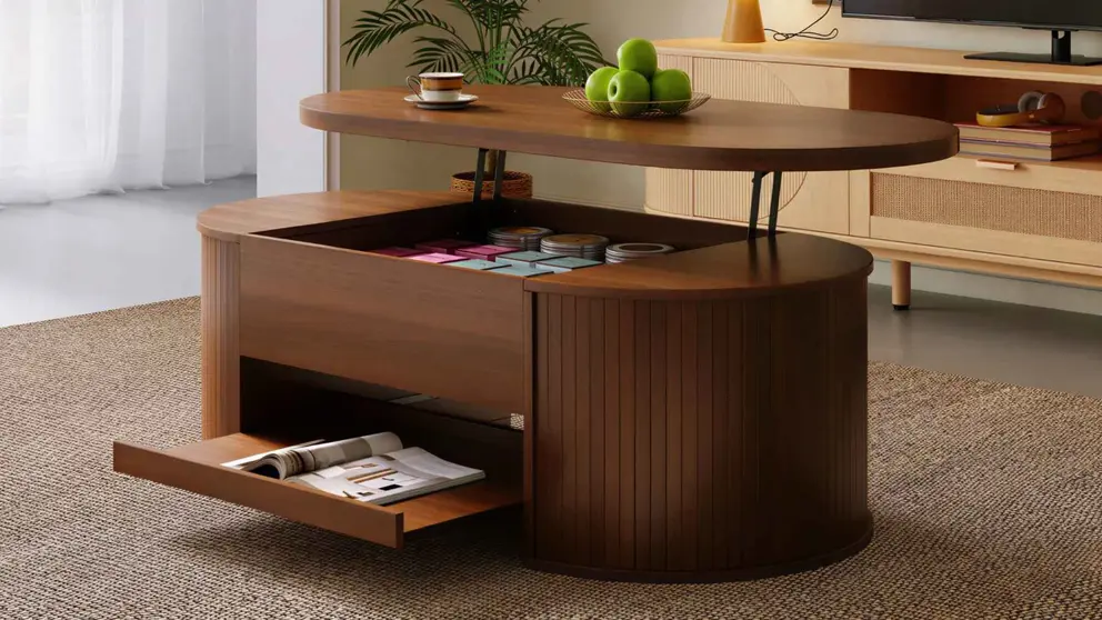 Ya en Leroy Merlin la mesa de centro m&aacute;s viral con tablero elevable y con dise&ntilde;o cl&aacute;sico pero innovador