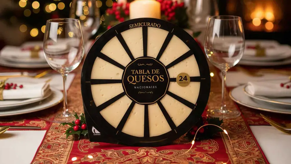 Tabla de quesos nacionales Hacendado de Mercadona