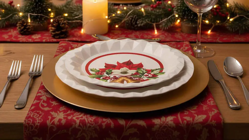 Plato poinsettia Bosque Verde de Mercadona