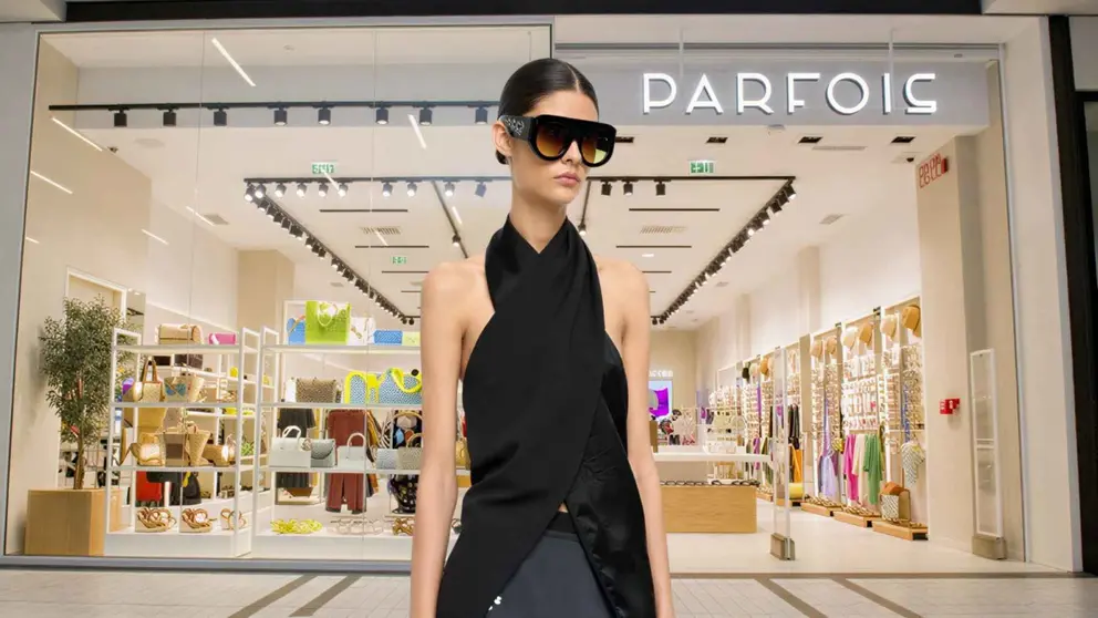 Top cruzado acetinado de Parfois