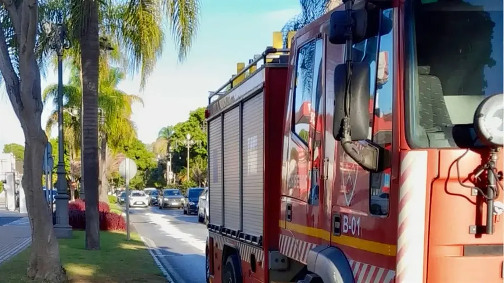 Cami&oacute;n de Bomberos en M&aacute;laga