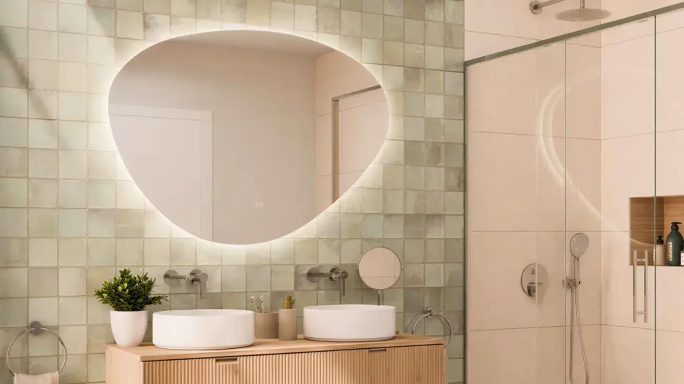 Los nuevos espejos LED que han llegado a Leroy Merlin para decorar el ba&ntilde;o con un estilo moderno y elegante