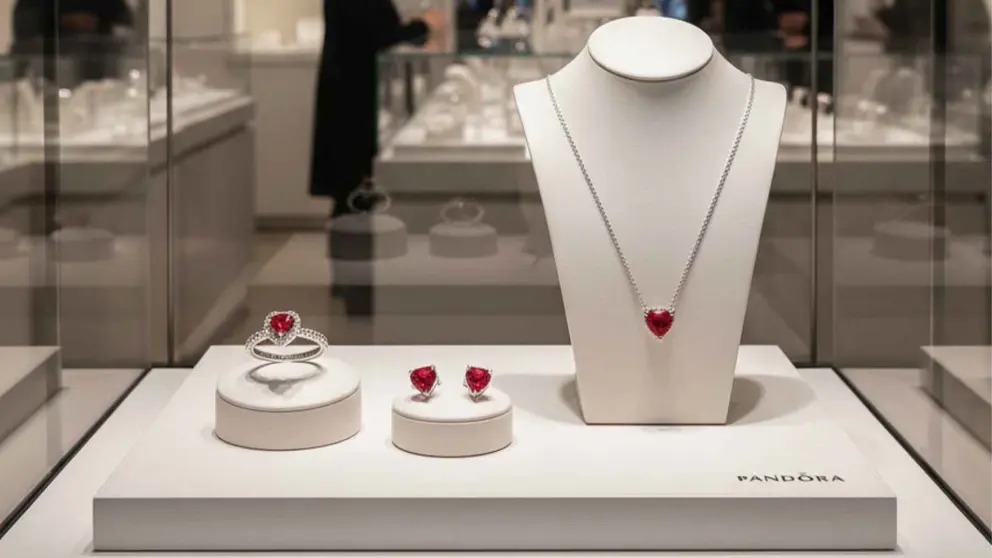 Los conjuntos de joyas de Pandora arrasan en invierno pendientes, anillos y collares de estilo rom&aacute;ntico 