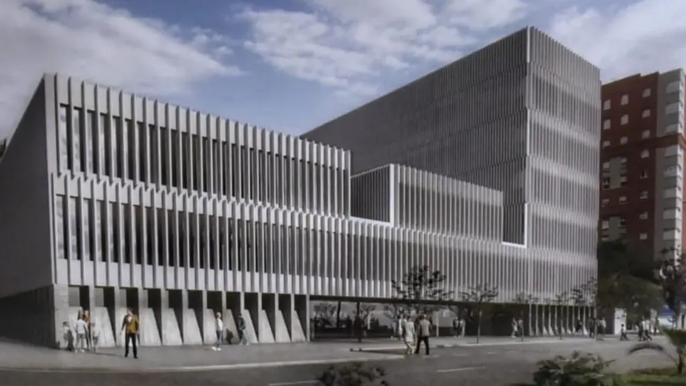 Recreaci&oacute;n de la futura Ciudad de la Justicia de Algeciras