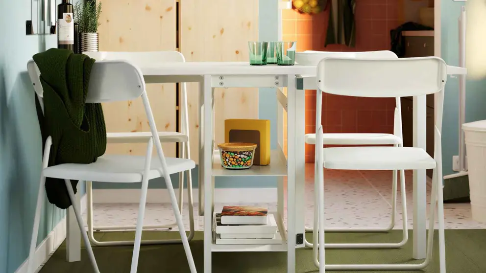 Mesa con alas abatibles VIHALS de Ikea