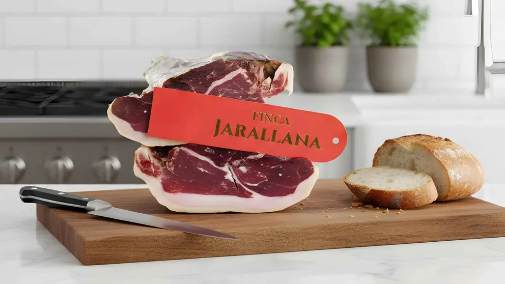Jam&oacute;n ib&eacute;rico de bellota deshuesado Finca Jarallana de La Nevera Espa&ntilde;ola