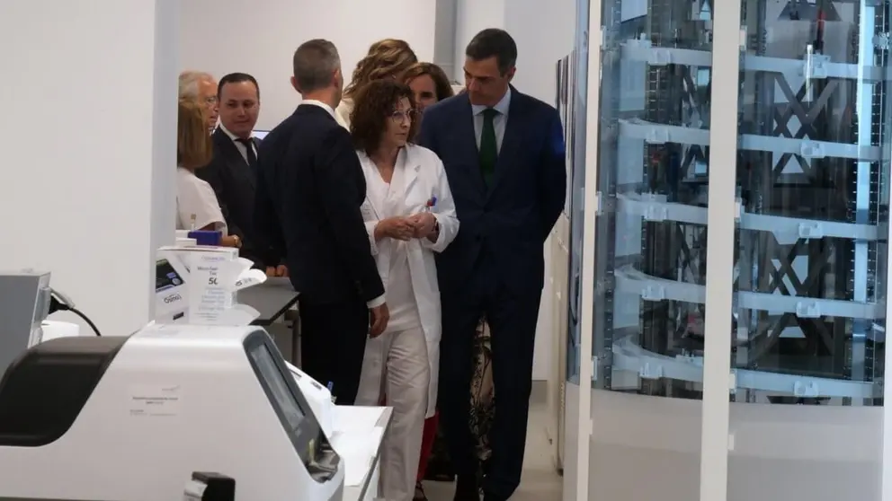 Pedro S&aacute;nchez, durante la inauguraci&oacute;n del hospital de Melilla