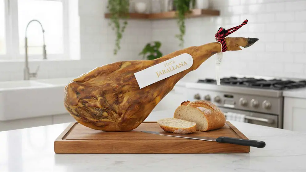Jam&oacute;n de Cebo Ib&eacute;rico 50% de 9 kilos Finca Jarallana de La Nevera Espa&ntilde;ola