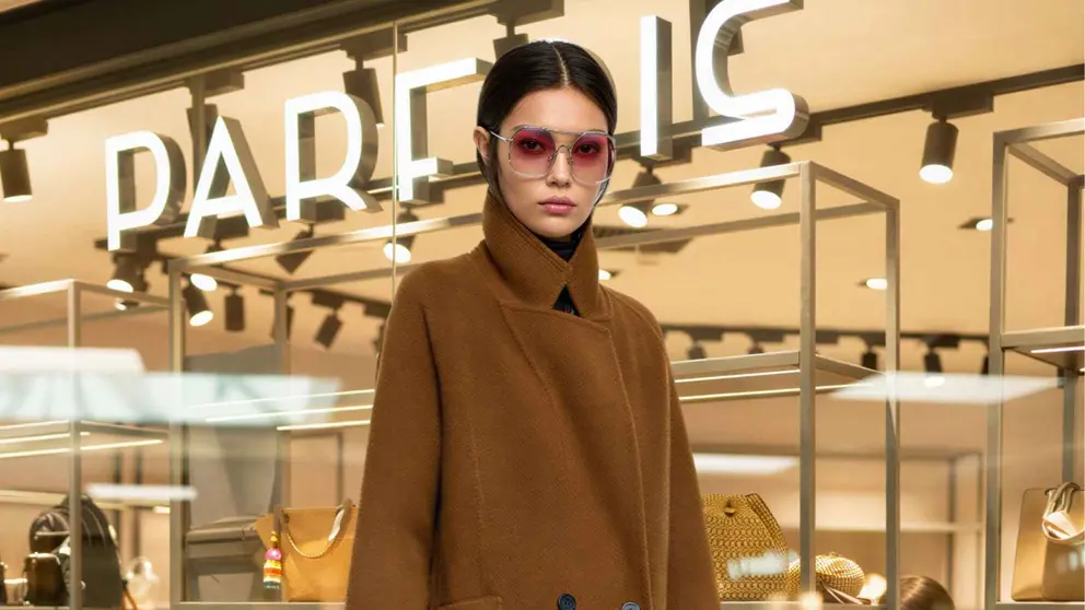 Abrigo largo con lana de Parfois