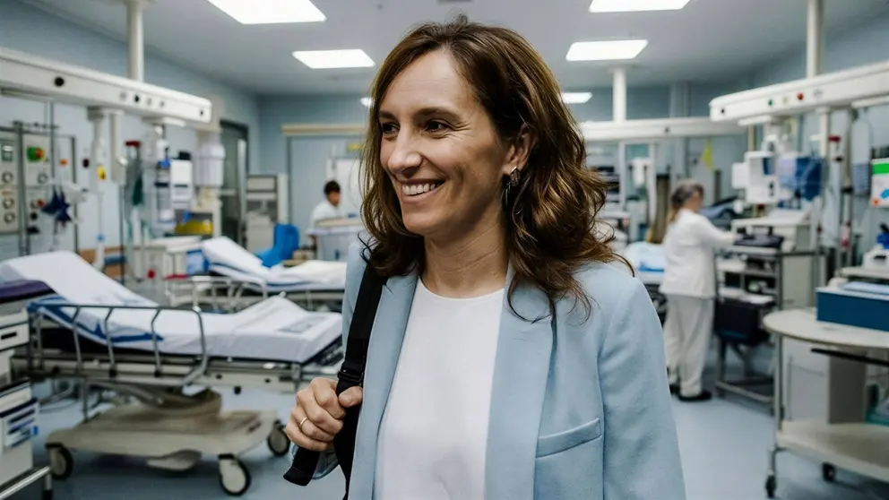 M&oacute;nica Garc&iacute;a, Ministra de Sanidad del Gobierno de Espa&ntilde;a | Imagen apoyada con IA