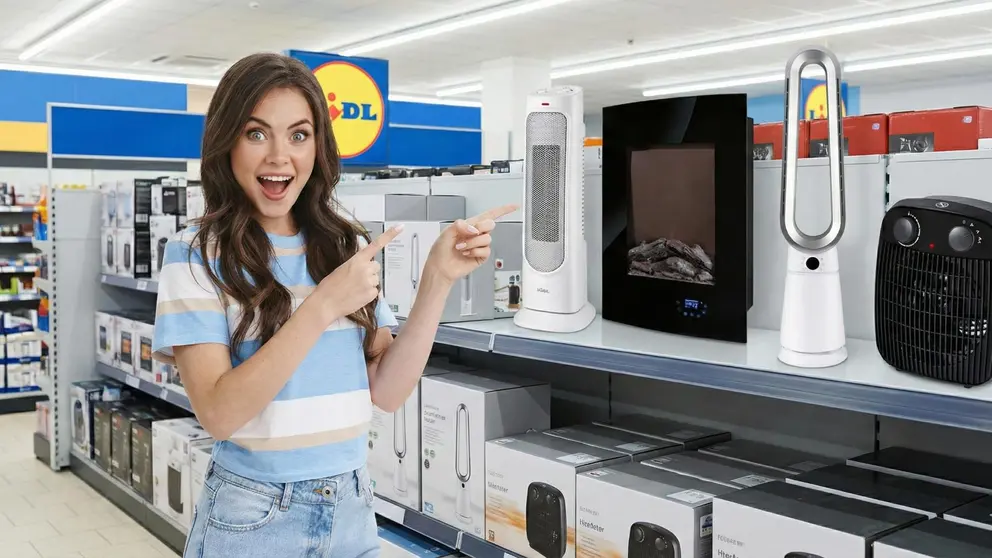 El calefactor de Lidl que apuesta por la seguridad sin renunciar al confort en invierno | Imagen apoyada en IA