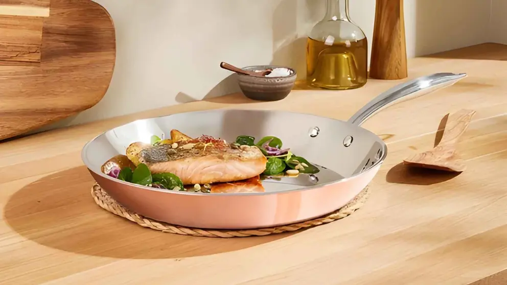 Sart&eacute;n con revestimiento de cobre de 28 cm, Silver Crest de Lidl