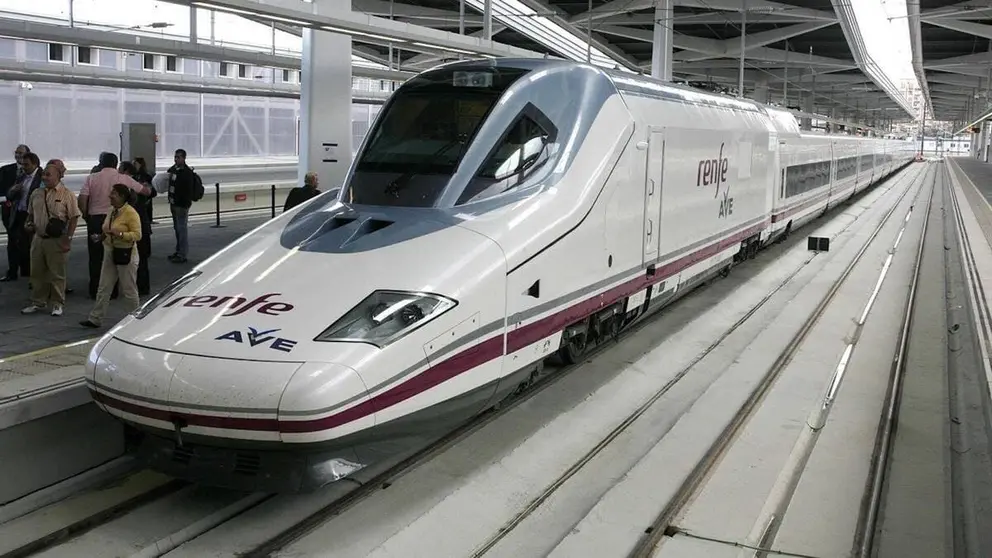 Imagen de un tren AVE