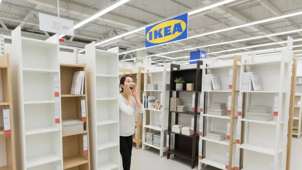 Colas infinitas en Ikea por las estanter&iacute;as que ayudan a organizar el sal&oacute;n por menos de 30 euros 