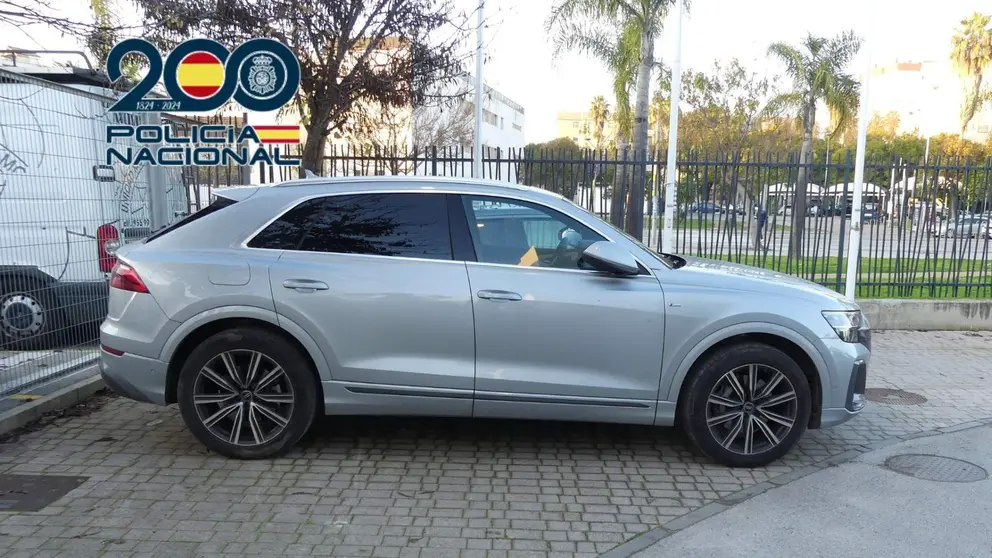 El veh&iacute;culo en la Comisar&iacute;a de Jerez