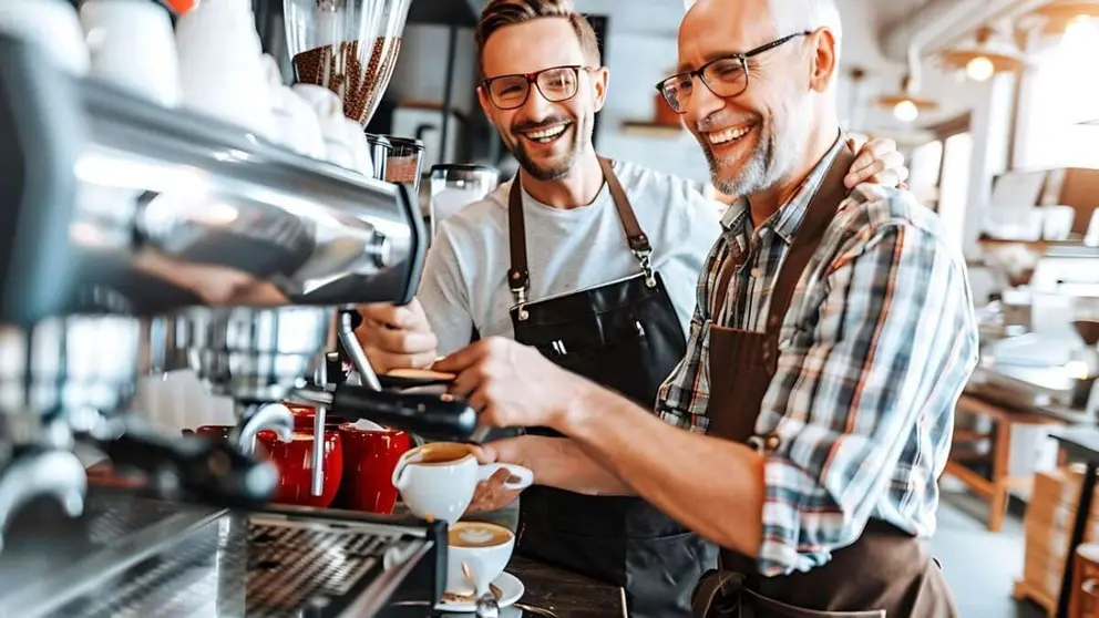 Personas trabajando en una oficina