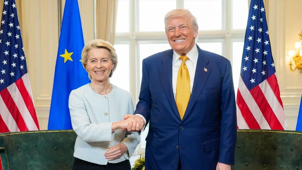 Ursula von der Leyen y Donald Trump llegan a un acuerdo comercial