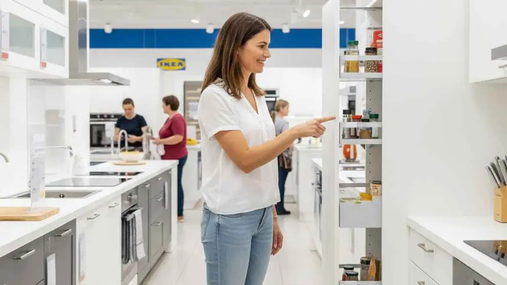 Armario con accesorios extra&iacute;bles METOD / MAXIMERA de Ikea