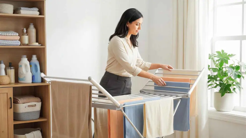 Tendedero con calefactor que triunfa en Amazon