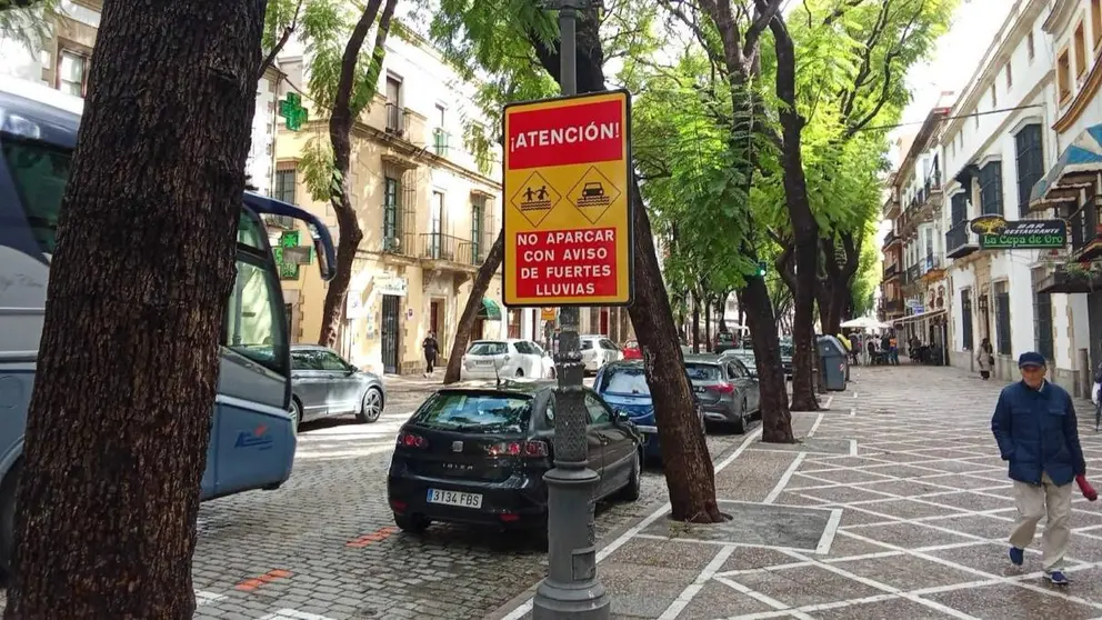 Se&ntilde;ales de advertencia en Jerez
