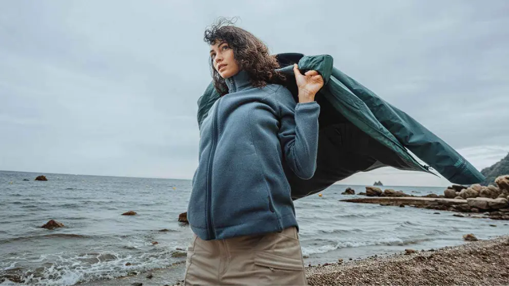 Chaqueta y el pantal&oacute;n impermeables de Decathlon