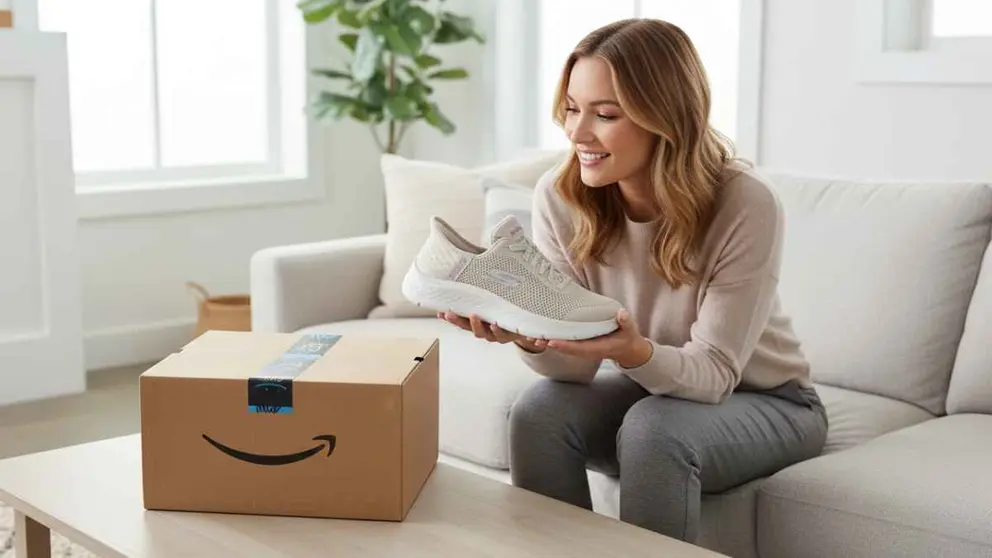 Zapatillas para calzar sin manos de Skechers en Amazon