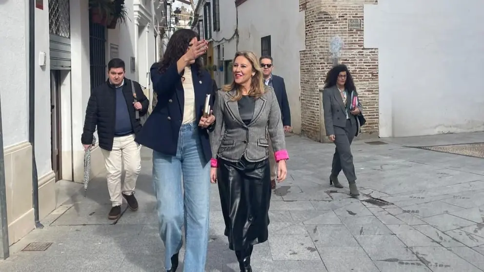 Carolina Espa&ntilde;a, durante su reciente visita a &Eacute;cija