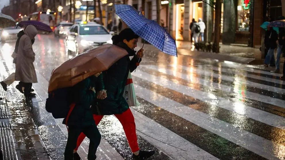 El viento y la lluvia, grandes protagonistas en Granada