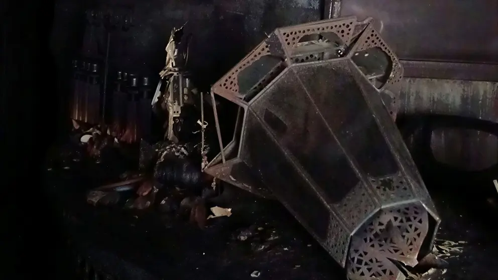 Incendio en los ba&ntilde;os &aacute;rabes