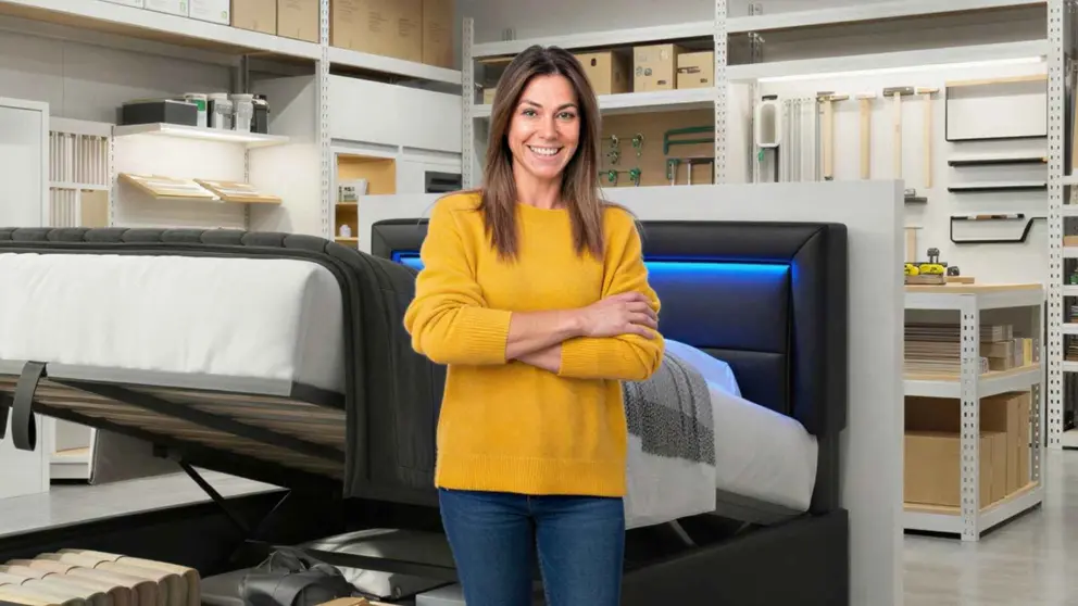 Leroy Merlin rebaja las camas con almacenaje y luces LED