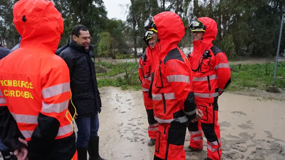 Juanma Moreno, durante una visita reciente a C&oacute;rdoba