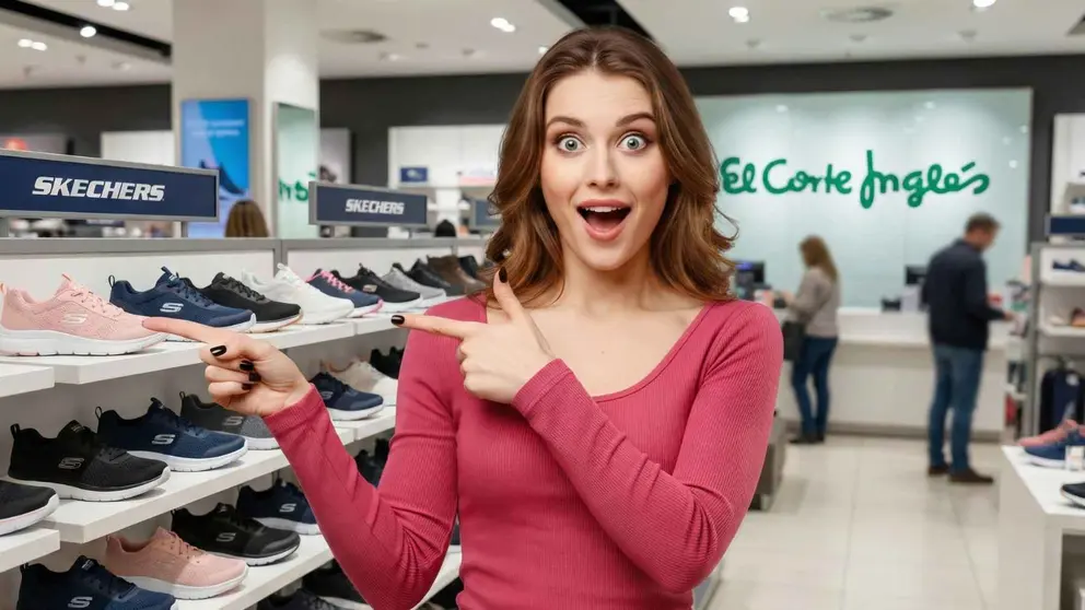 Secci&oacute;n de Skechers en una tienda de El Corte Ingl&eacute;s