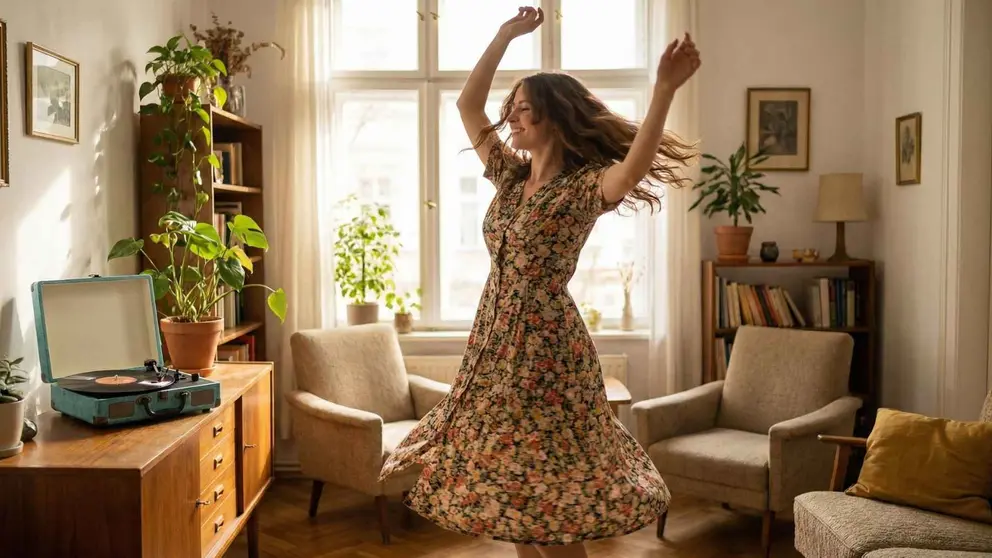 Tocadiscos con bluetooth de 3 velocidades y altavoces, MERSOCO en Amazon