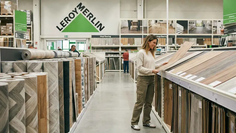 Suelo laminado Zaragoza efecto madera natural, ARTENS de Leroy Merlin