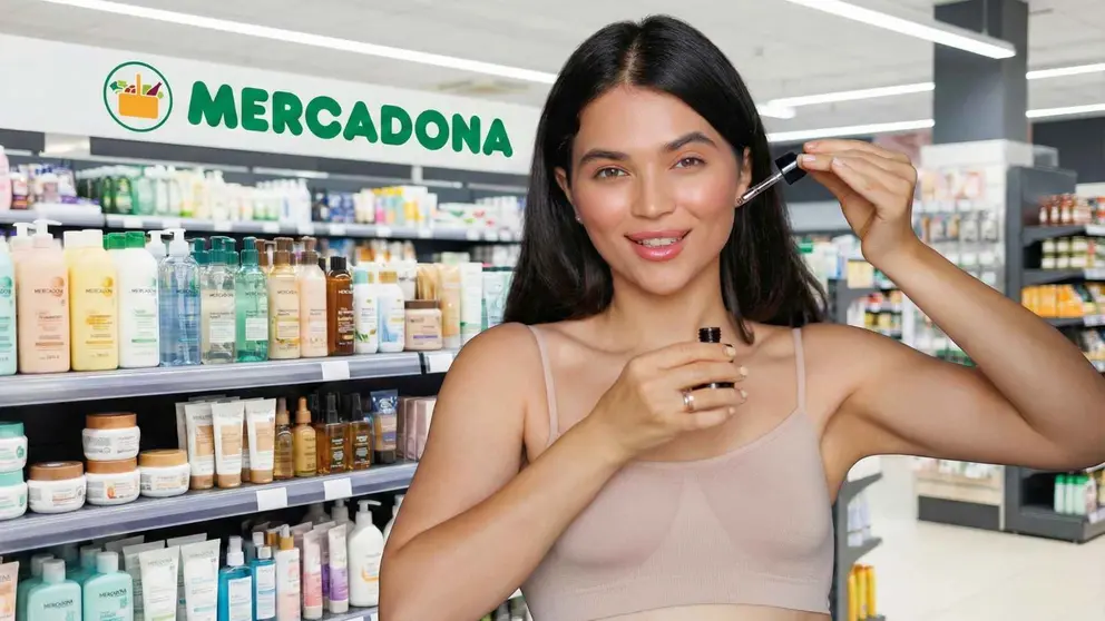 Una mujer en un supermercado de Mercadona