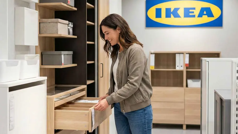 Una mujer en una tienda de Ikea