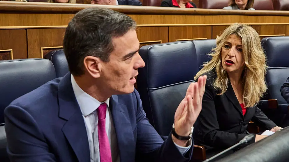 Pedro S&aacute;nchez, en una imagen de archivo junto a Yolanda D&iacute;az