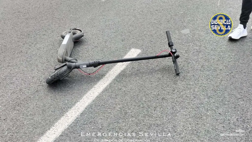 Patinete accidentado