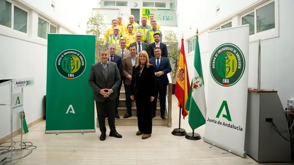Antonio Sanz, durante la inauguraci&oacute;n de la nueva sede de la EMA en Huelva