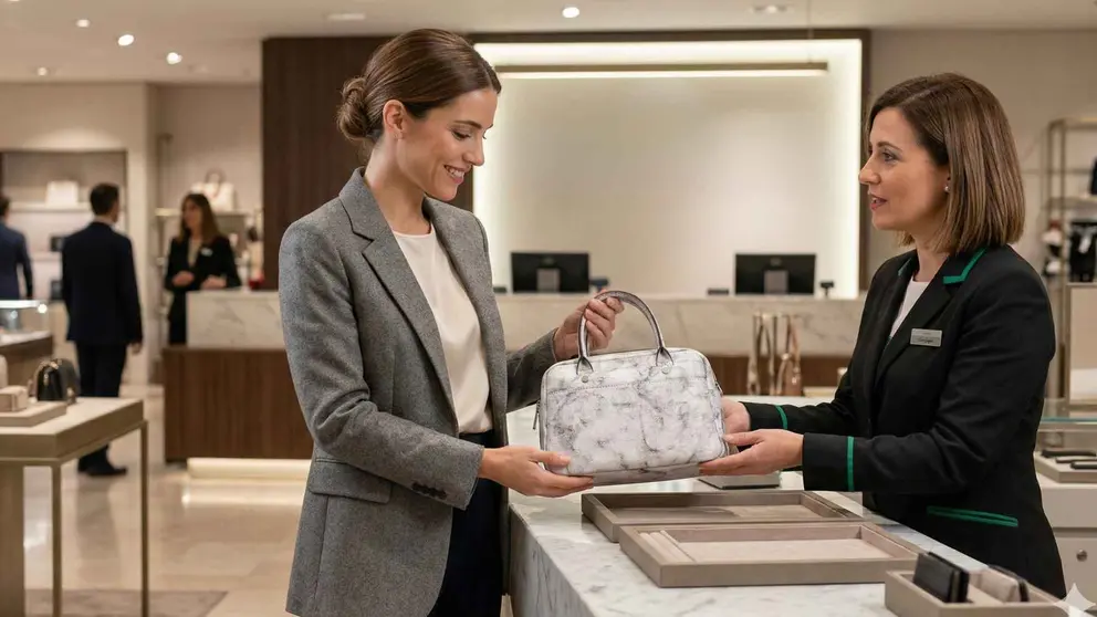 Una mujer en una tienda de El Corte Ingl&eacute;s