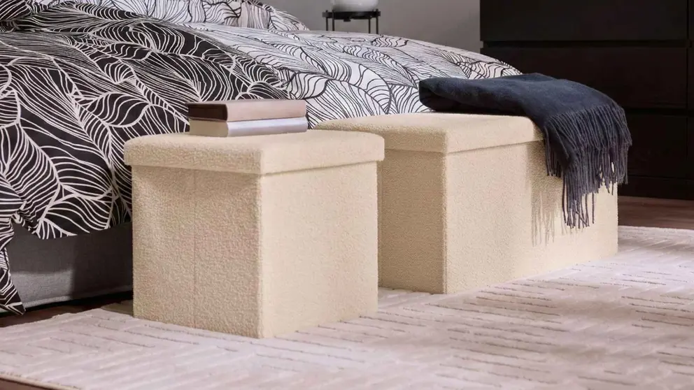 Taburete con almacenaje, Livarno Home de Lidl