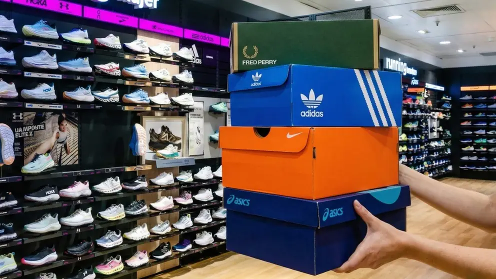 El Corte Ingl&eacute;s re&uacute;ne a Fred Perry, Adidas, Nike y ASICS en su selecci&oacute;n de zapatillas casual | Imagen apoyada en IA