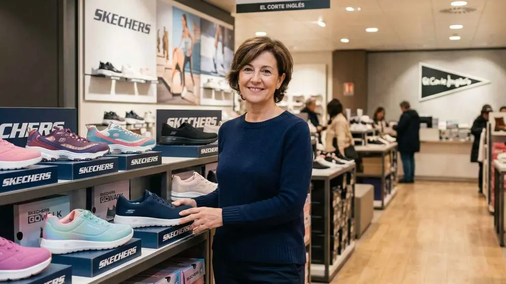 Secci&oacute;n de Skechers en El Corte Ingl&eacute;s