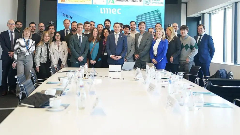 Juanma Moreno se encuentra de visita en B&eacute;lgica