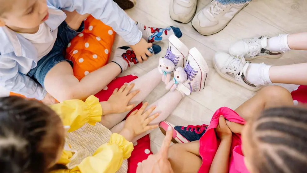 Ni&ntilde;os en una guarder&iacute;a