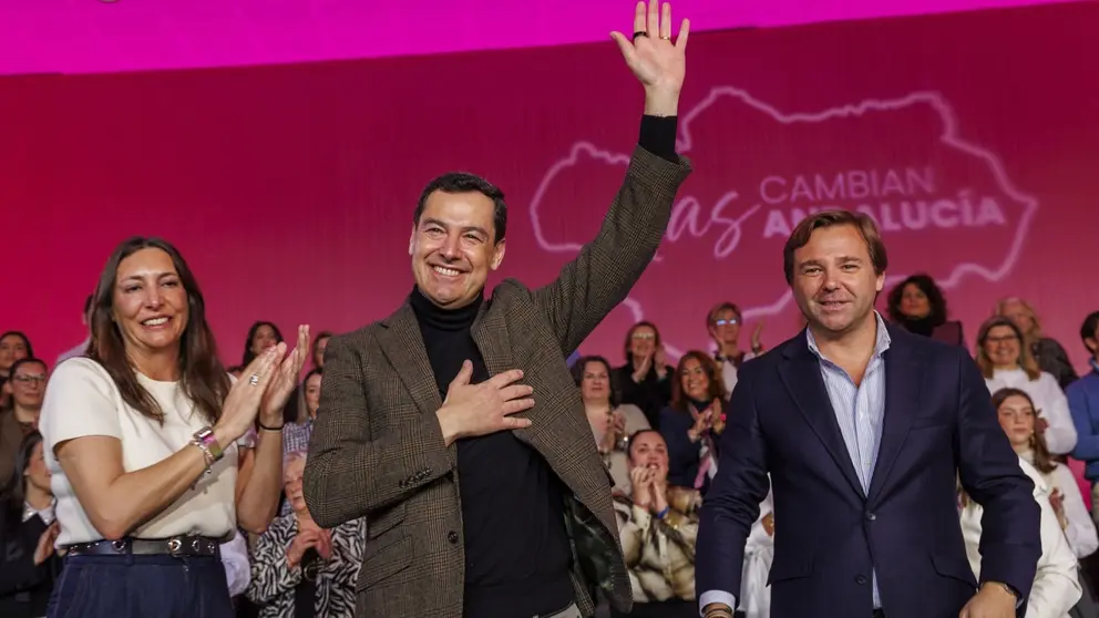 Juanma Moreno ha participado en un acto en Sevilla