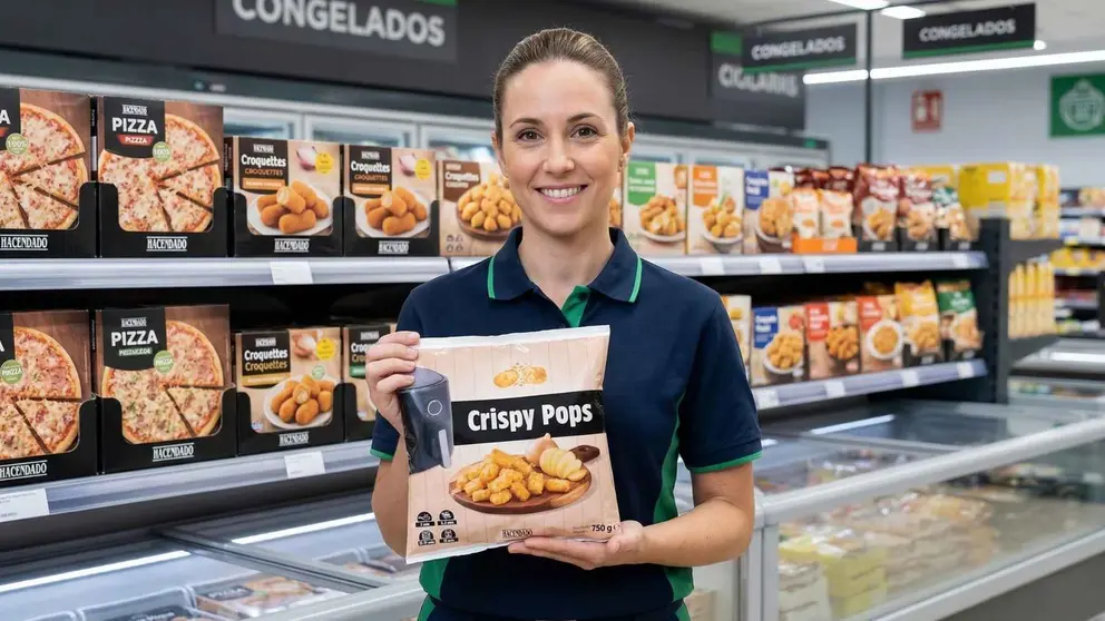 Patata prefrita congelada crispy pops Hacendado de Mercadona