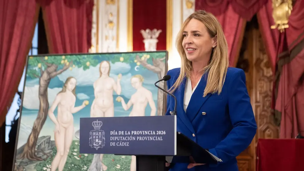 Almudena Mart&iacute;nez ha presentado la imagen corporativa del D&iacute;a de la Provincia de C&aacute;diz