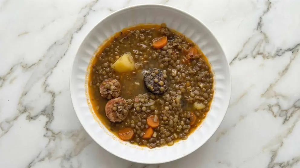 Lentejas con chorizo y morcilla de Anna Ter&eacute;s